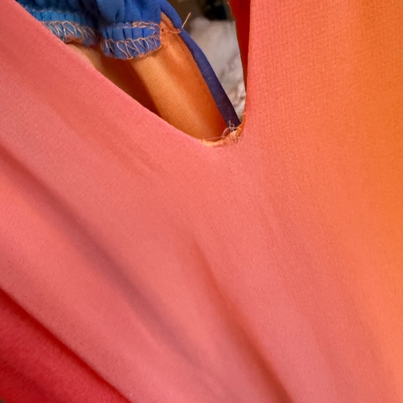 NY & Co. Rainbow Draped Dress size L - Picture 10 of 10